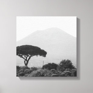 Lienzo Recuerdos de Italia del volcán Vesubio