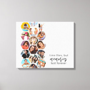 Lienzo Recuerdos de varios Collages de fotos Cuadrado mod