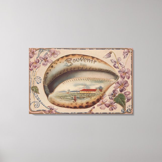 Lienzo Recuerdos Del #3 - Cualquier Ciudad, Estado (Anverso)