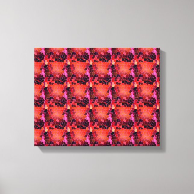 Lienzo Red abstracta (Anverso)