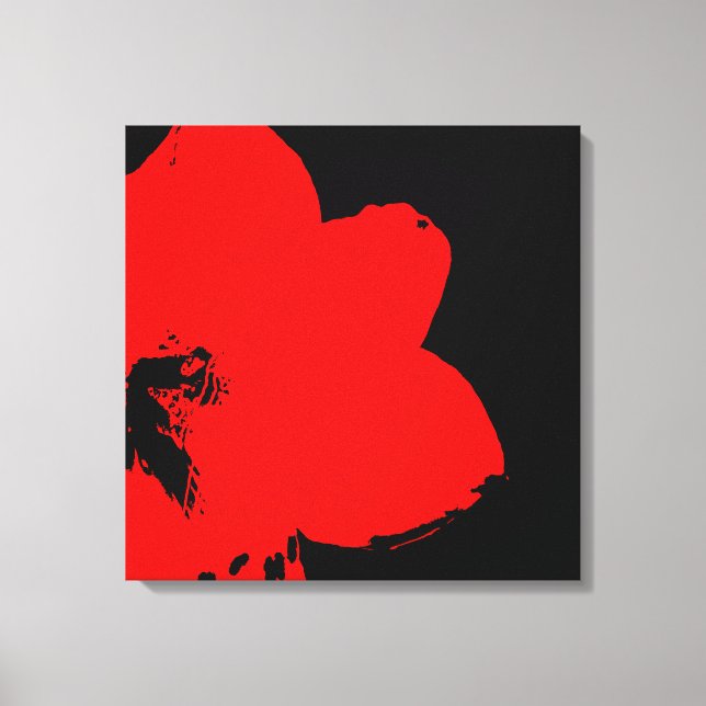 Lienzo Red Amaryllis (Anverso)