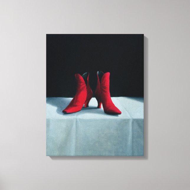 Lienzo Red Boots 1995 (Anverso)