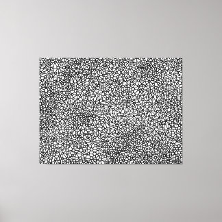 Lienzo Red Compleja - Blanco y Negro