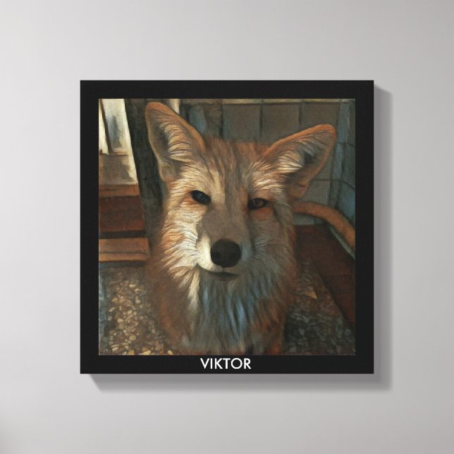 Lienzo Red Fox Print - Viktor (Anverso)