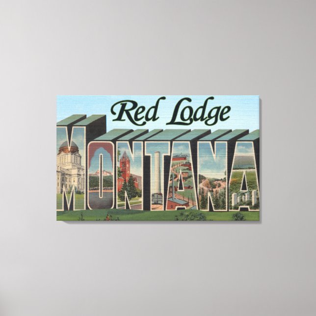 Lienzo Red Lodge, Montana (Anverso)