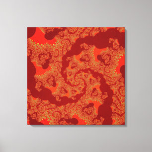 Lienzo Red Naranja Swirl