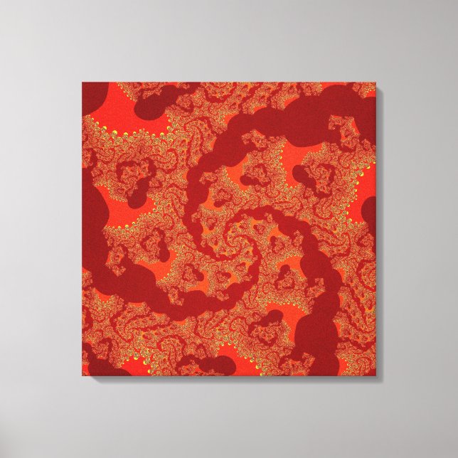 Lienzo Red Naranja Swirl (Anverso)