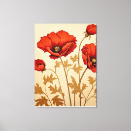 Lienzo Red Poppies