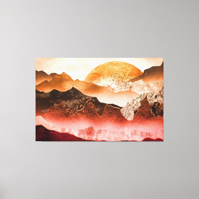 Lienzo Red Rockscape (Anverso)