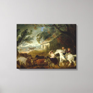 Lienzo Redondeando para arriba antes de la tormenta, 1805