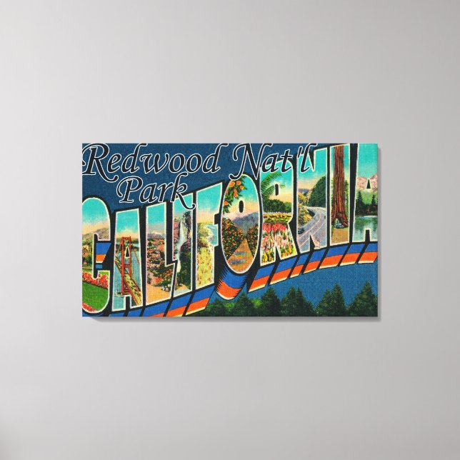 Lienzo Redwood Nat'l Park, California (Anverso)
