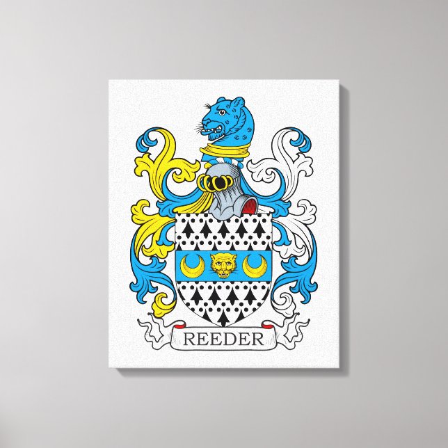 Lienzo Reeder Family Crest (Anverso)