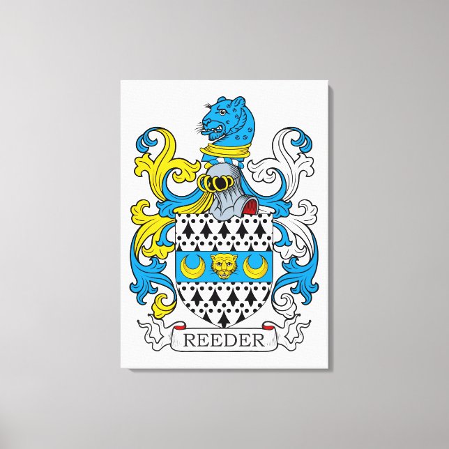 Lienzo Reeder Family Crest (Anverso)