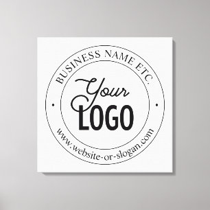 Lienzo Reemplazo de logotipo fácil y texto personalizable