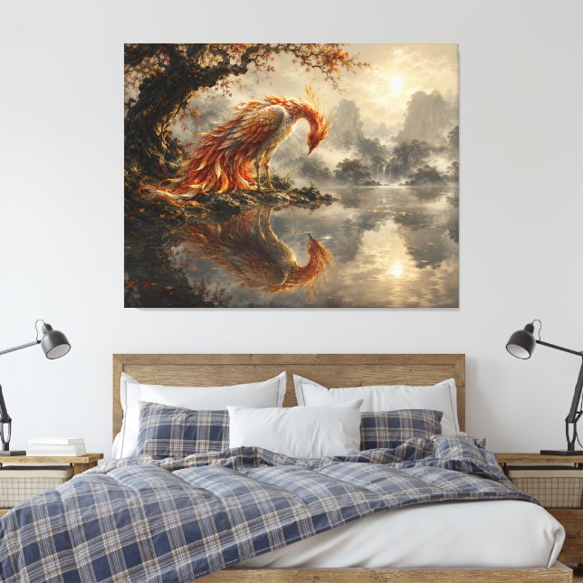 Lienzo Reflejo de Fénix de Silencio (Insitu(Dormitorio))