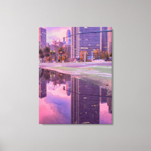 Lienzo Reflejo del paisaje urbano de San Francisco