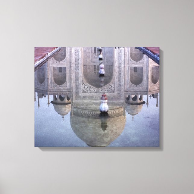 Lienzo reflejo del Taj Mahal, Agra, Uttar Pradesh, (Anverso)