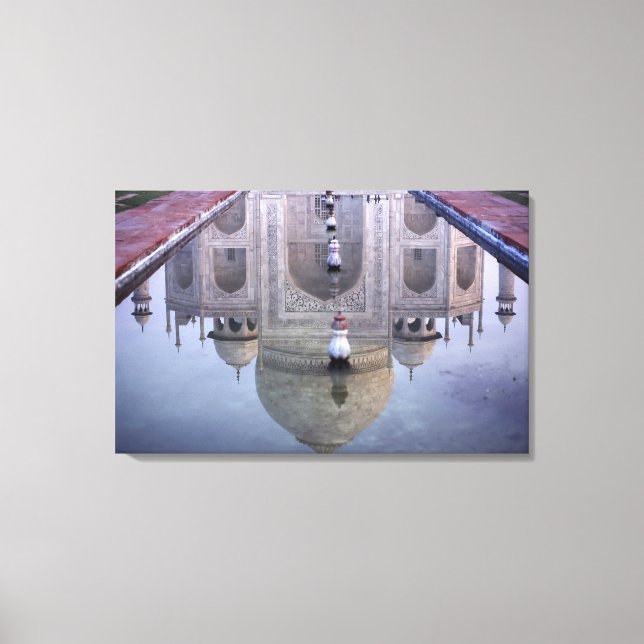 Lienzo reflejo del Taj Mahal, Agra, Uttar Pradesh, (Anverso)