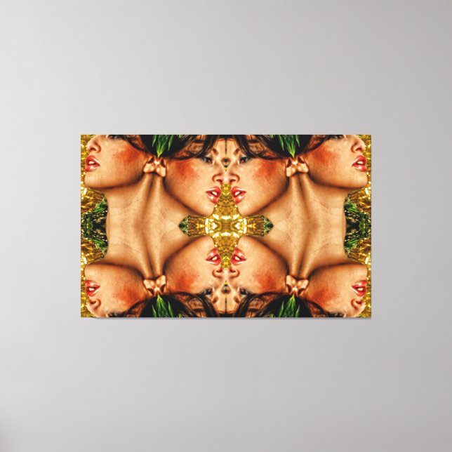 Lienzo Reflejo Dorado (Anverso)