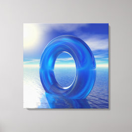 Lienzo Reflejos Azules