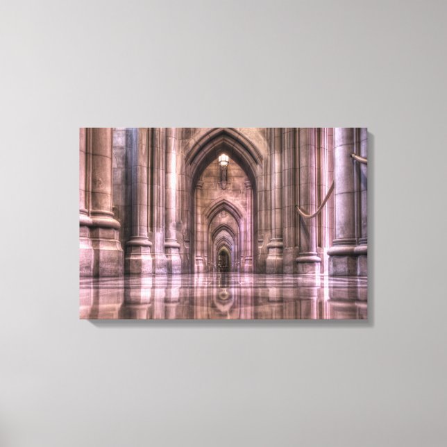 Lienzo Reflejos de la Catedral Nacional de Washington (Anverso)