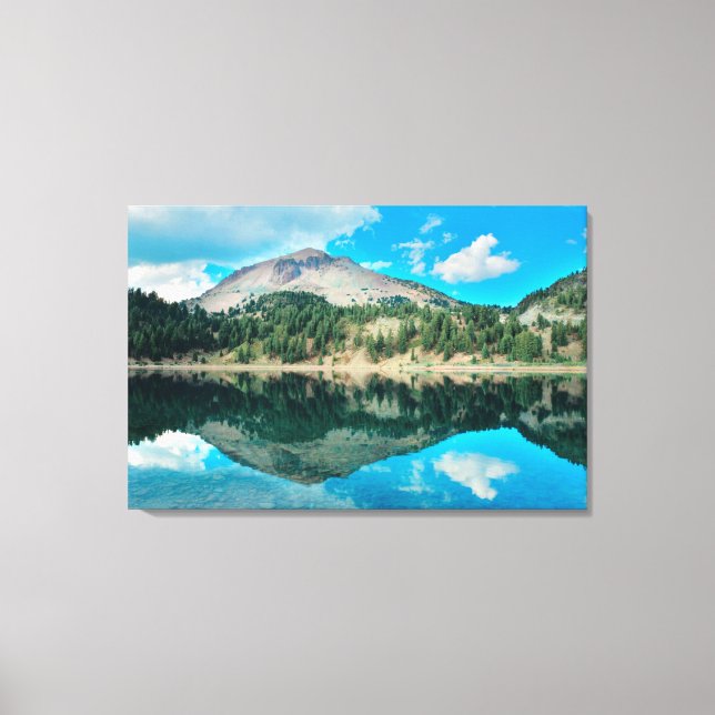 Lienzo Reflejos en el lago Helen (Anverso)