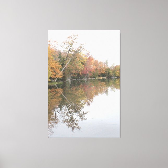 Lienzo Reflexión Colorida Sobre El Agua (Anverso)