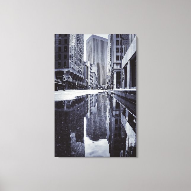 Lienzo Reflexión de Cityscape (Anverso)