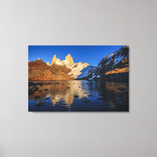 Lienzo Reflexión De Fitz Roy Al Amanecer