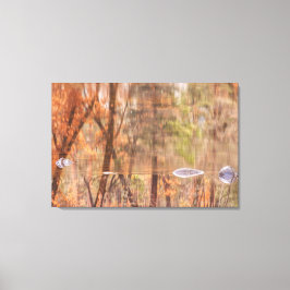 Lienzo Reflexión sobre el río Otoño