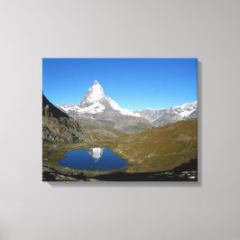 Lienzo Reflexión sobre la materia de Riffelsee