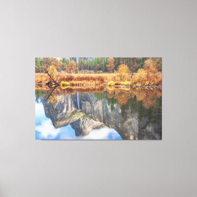 Lienzo Reflexión sobre las caídas de Bridalveil (Anverso)