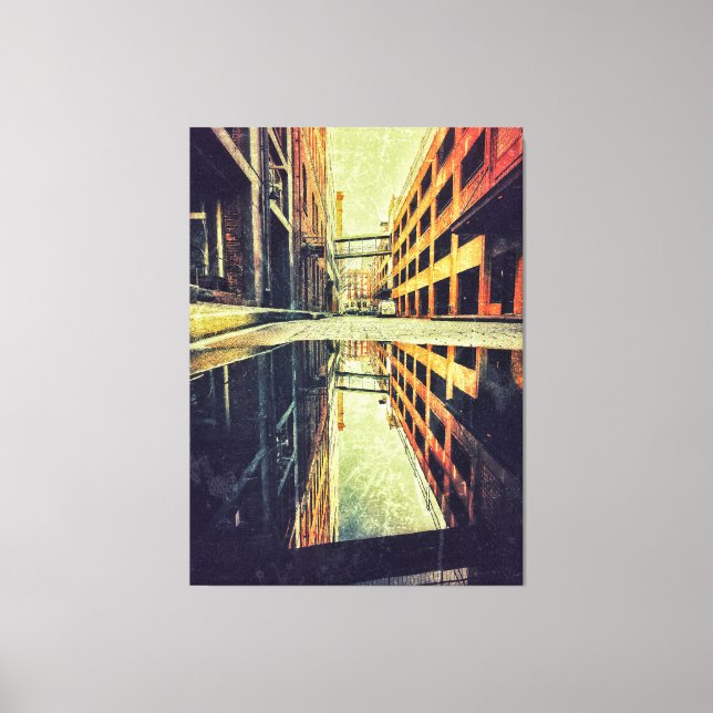 Lienzo Reflexión urbana (Anverso)