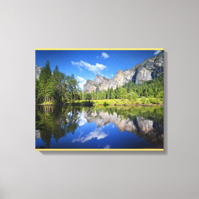 Lienzo Reflexión yosemite (Anverso)