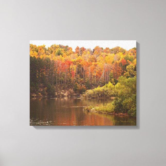 LIENZO REFLEXIONES DE AUTUMN EN MICHIGAN (Anverso)