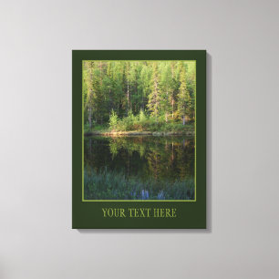 Lienzo Reflexiones de la naturaleza personalizado impresi