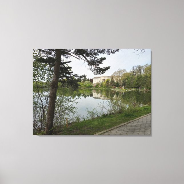 Lienzo Reflexiones del Museo de Historia del Búfalo (Anverso)