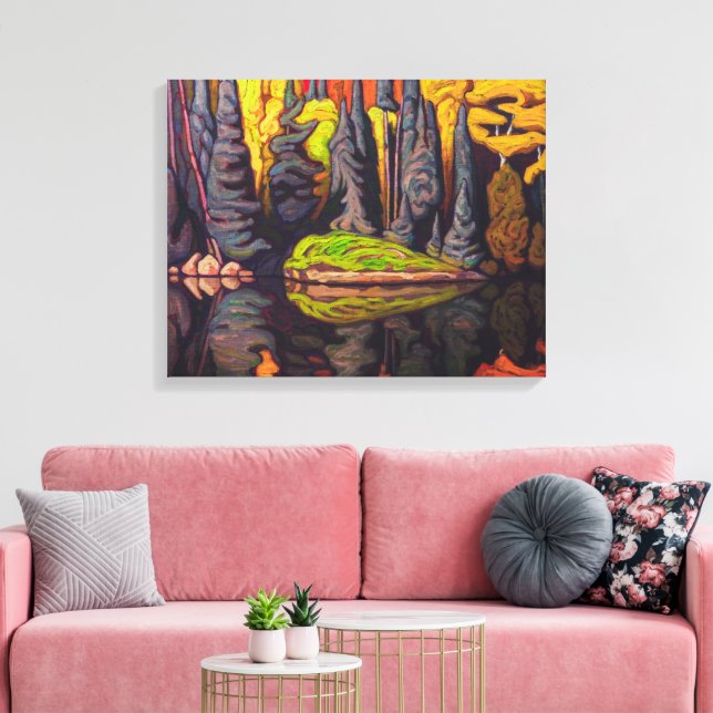 Lienzo Reflexiones, lago de arena, Algoma | Lawren Harris (Insitu (Sala de estar))