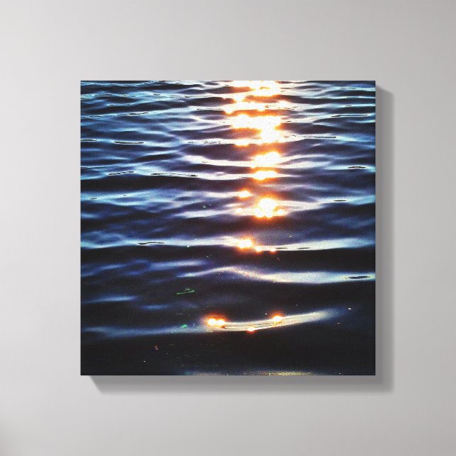 Lienzo Reflexiones sobre la puesta de sol de Hudson (Anverso)