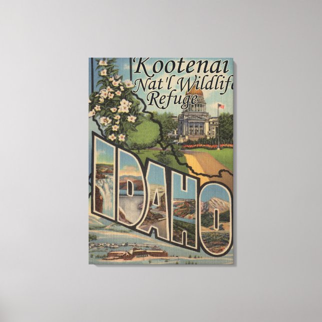 Lienzo Refugio de vida silvestre Kootenai Nat'l, ID (Anverso)