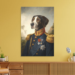 Lienzo Regal Dog General Retrato Personalizado Digital Vi