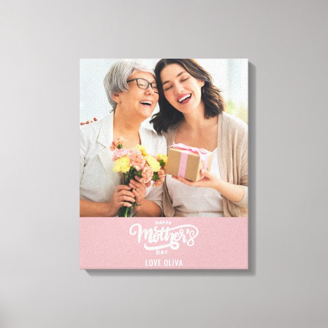 Lienzo  Regala Feliz Día de la Madre  (Anverso)