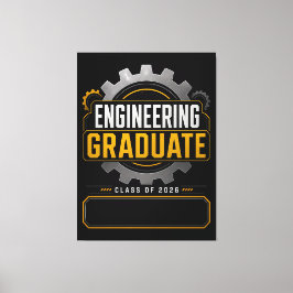 Lienzo Regalo con nombre personalizado para graduado en i