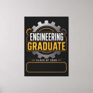 Lienzo Regalo con nombre personalizado para graduado en i