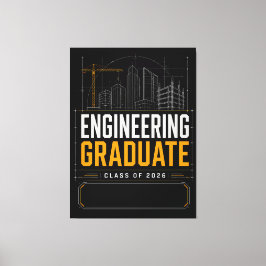 Lienzo Regalo con nombre personalizado para graduado en i
