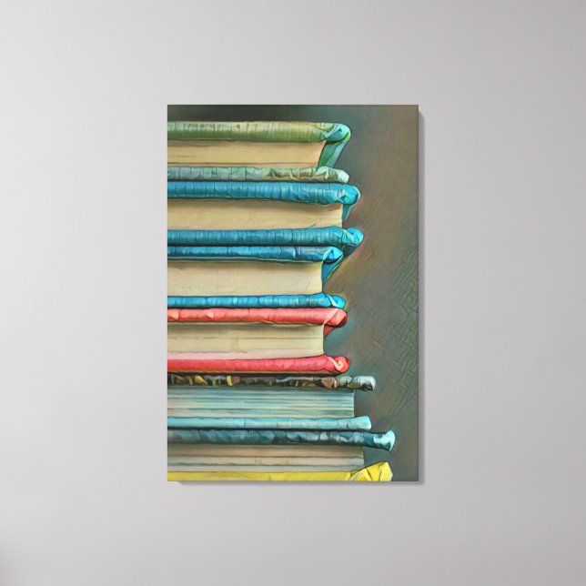 Lienzo Regalo de amante de libros (Anverso)