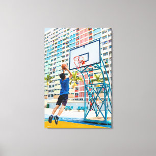 Lienzo Regalo de baloncesto de Guay