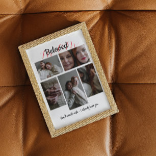 Lienzo Regalo de Collage de Fotos Personalizado para Mamá