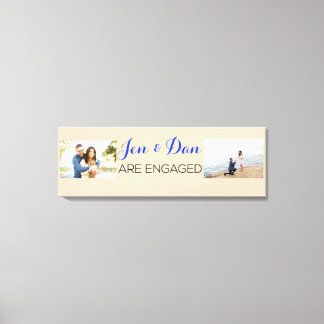 Lienzo Regalo de compromiso de personalizado