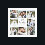 Lienzo Regalo de familia de bodas monográficos multifotog<br><div class="desc">Regalo de familia de bodas monográficos multifoto. Boda ideal,  nuevo hogar,  aniversario,  cumpleaños o regalo de Navidades. Una manera divertida de mostrar todas tus hermosas fotografías.</div>